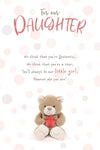 Stuffed With Love Daughter Long-eared Teddy Waving With Poem