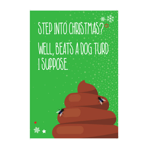 Emotional Rescue Humorous Christmas Card, Image of Dog