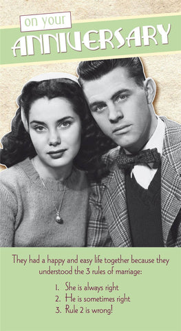 Rules Anniversary Card