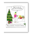 Norbert & Val Open Christmas Card, Christmas Food and Drinks