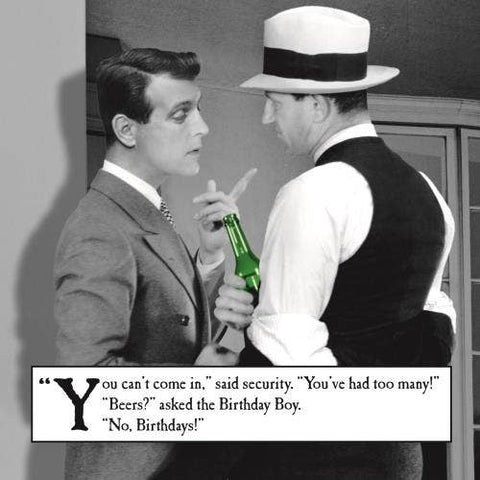 Morphed Birthday Two Men Chatting