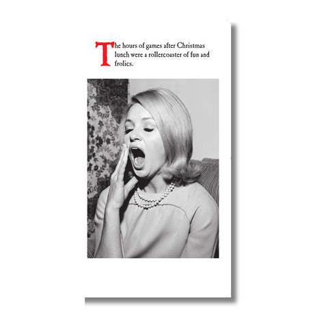 On The Ceiling, Yawning Christmas Card