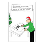 Norbert & Val - Christmas Singers, Dad Christmas Card