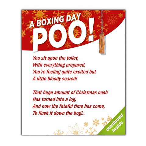 Face Ache, Boxing Day Poem, Open, Christmas Card
