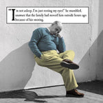 Morphed Open Man Asleep Against a Wall