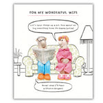 Model Family Couple on Sofa.