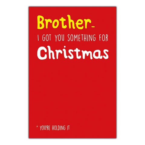 Seriously Just Kidding, Holding It, Brother, Christmas Card