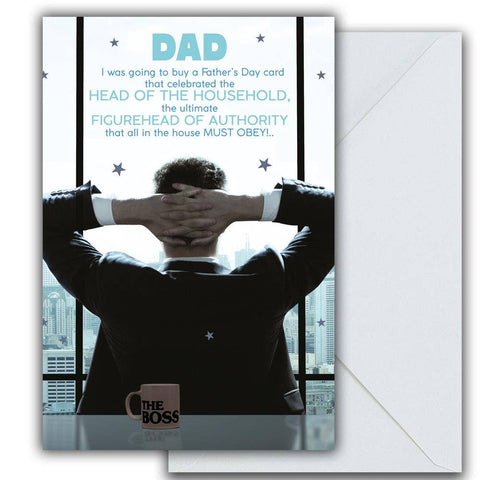 Face Ache, Open, Greetings Card- Father's Day   **-1