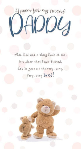 Stuffed With Love Daddy Cute Teddy With Poem