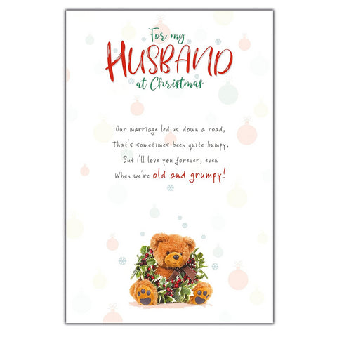 Stuffed With Love Husband Christmas Card,