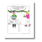 Norbert & Val Funny Christmas Card, Cooking!