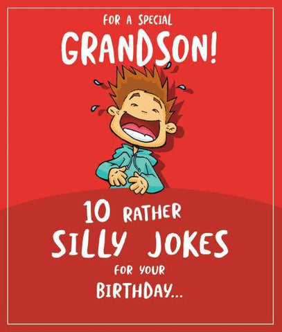 Face Ache Grandson Birthday Card Cartoon of a Boy Laughing