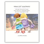 Model Family Women on Night Out. 50th Birthday Card