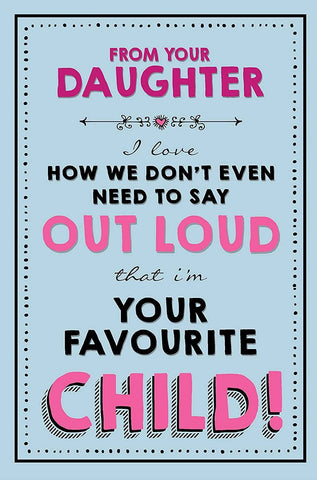 Funny Mother's Day Card From Daughter