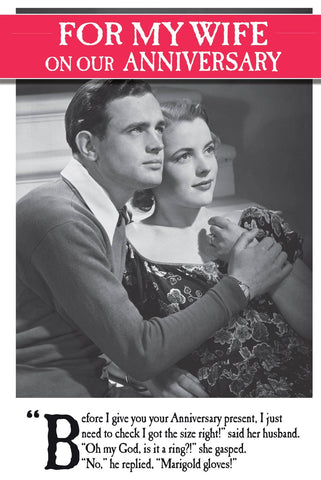 Marigolds Wife Anniversary Card