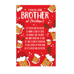 Face Ache Funny Christmas Card Brother,Christmas Poem