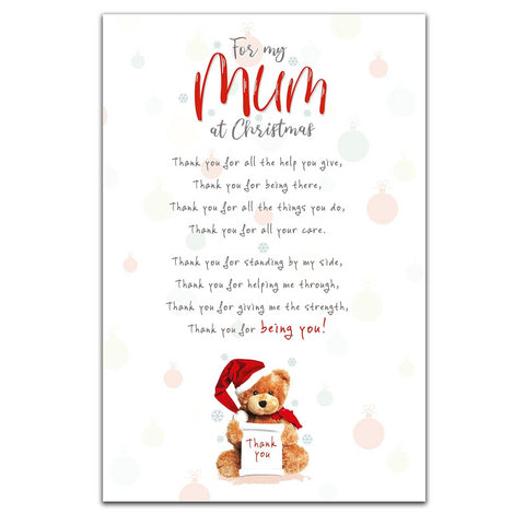 Stuffed with Love - Thank You Mum Christmas Card