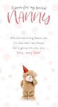 Stuffed With Love Nanny Two Teddies Hugging With Poem