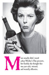 On the Ceiling Mother's Day Card Woman Holding A Bottle