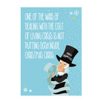 Emotional Rescue Humorous Christmas Card, Christmas Scrooge