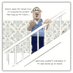 Model Family Man Stood Halfway upstairs Birthday Male