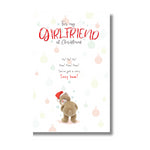 Stuffed with Love Christmas Card Girlfriend, Teddy with Poem