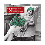 Morphed Christmas Card, Lady with Fairylights