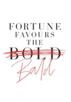 Rebellion Birthday Text: Fortune Favours the Bald.