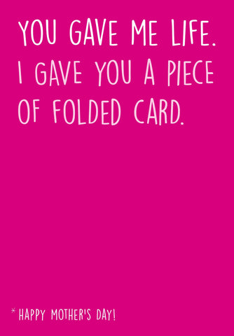 Seriously Just Kidding Mother's Day Card Life