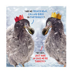 Virtual Safari Christmas Card, Dodos in Christmas Hats