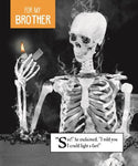 Morphed Brother Skeleton Holding a Lighter
